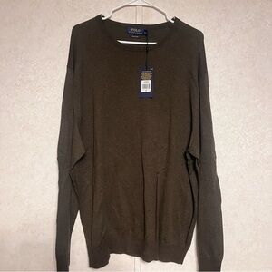 Ralph Lauren Men's Olive Crewneck Sweater